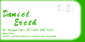 daniel ereth business card